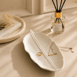 Karaca Home Leaf White Decorative Plate , 300.23.01.0317