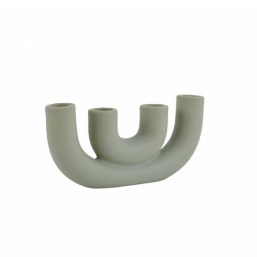 Karaca Home Martina 4 Decorative Candlestick Water [Green], 300.23.01.0519