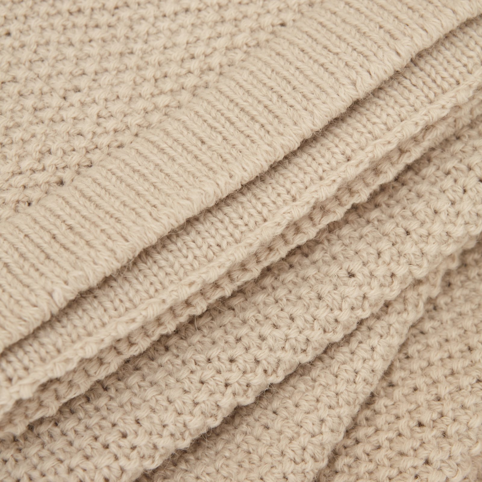 Karaca Home Little Honey Knitted Blanket 100 ? 120 cm ? Beige, 200.22.11.0085 2 Karaca Home Little Honey Knitted Blanket 100 ? 120 cm ? Beige, 200.22.11.0085 - Image 2