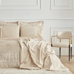 Karaca Home Valeria Queen 8-Piece Bedding Set - Gold, 200.22.04.0247