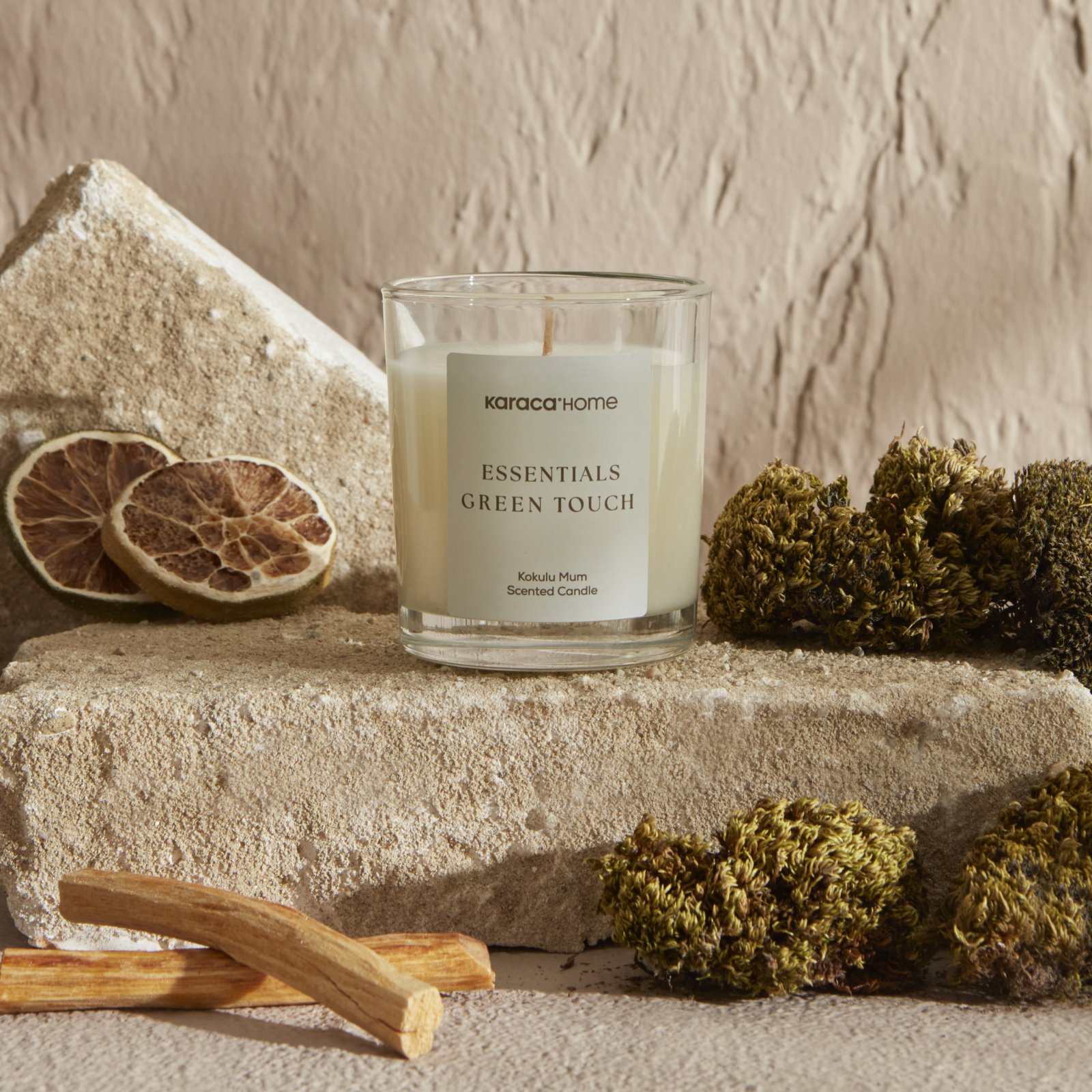 Karaca Home Essentials Green Touch Scented Candle, 8680214361108 2 Karaca Home Essentials Green Touch Scented Candle, 8680214361108 - Image 2