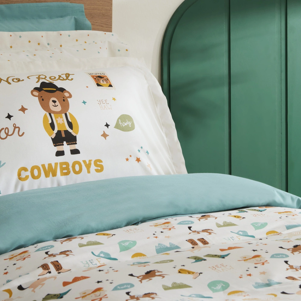 Karaca Home Young Cowboys 3-Piece Single Duvet Cover Set | 100% Cotton, 8680214366226 3 Karaca Home Young Cowboys 3-Piece Single Duvet Cover Set | 100% Cotton, 8680214366226 - Image 3