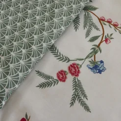 Alternative view of Karaca Home Dina 100% Cotton Double Duvet Cover Set – White Floral, 8680214366424