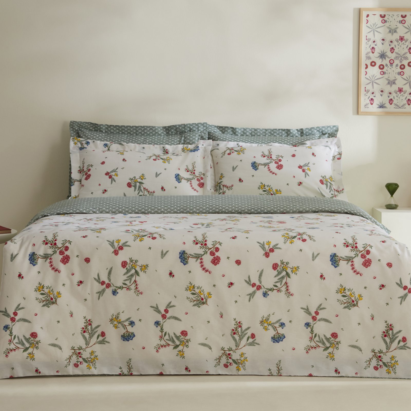Karaca Home Dina 100% Cotton Double Duvet Cover Set – White Floral, 8680214366424 3 Karaca Home Dina 100% Cotton Double Duvet Cover Set – White Floral, 8680214366424 - Image 3