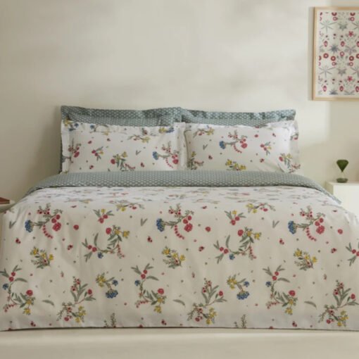 Karaca Home Dina 100% Cotton Single Duvet Cover Set Multicolor, 8680214366431