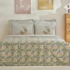 Karaca Home Cindy 100% Cotton Double Duvet Cover Set [Green], 8680214366547