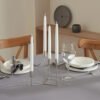 Karaca Home Siela 4Pcs Candlestick [Silver], 8680214382608