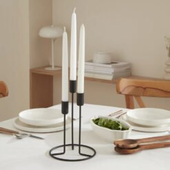 Karaca Home Siela 3 Candlestick [Black], 8680214382660