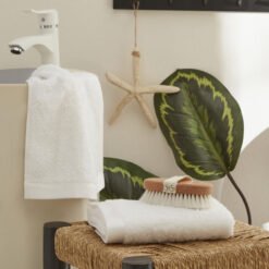 Karaca Home Paul 2-Piece Face Towel Set – White, 8680214389140