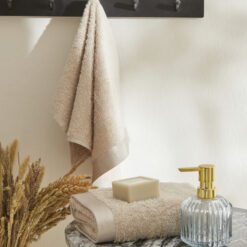 Karaca Home Paul 2-Piece Face Towel Set – Beige, 8680214389157