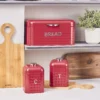 Karaca Diamond Bread Box Storage Container Set – Red, 153.09.01.4169