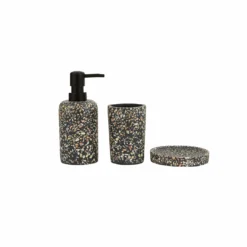 Alternative view of Karaca Home Elera Bathroom Accessory Set 3 Pieces - Black, 153.09.01.5203