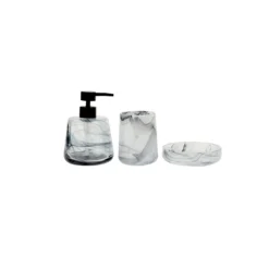 Alternative view of Karaca Home Aline Bathroom Accessory Set of 3 - Anthracite, 153.09.01.5542