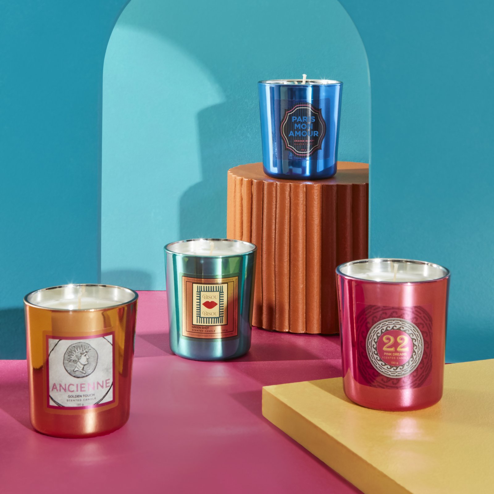 Karaca Home Pop Art Collection Paris Mon Amour Orange Bloom Scented Candle, 153.09.01.5948 1 Karaca Home Pop Art Collection Paris Mon Amour Orange Bloom Scented Candle, 153.09.01.5948