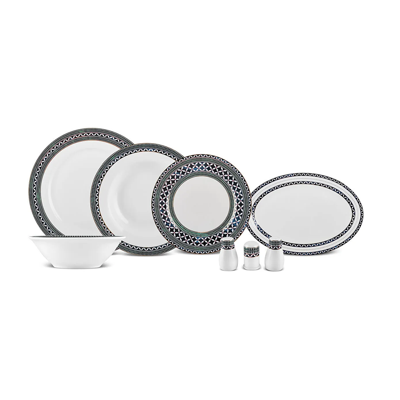 Karaca Elegance Bone Cordoba 53-Piece Dinner Set for 12 People, 153.09.01.6384 2 Karaca Elegance Bone Cordoba 53-Piece Dinner Set for 12 People, 153.09.01.6384 - Image 2