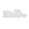 Karaca Red Carpet Collection Fine Pearl Extra Nish 62-Piece Dinner Set for 12 People, Platinum White, 153.03.08.4326 16 9795373269022