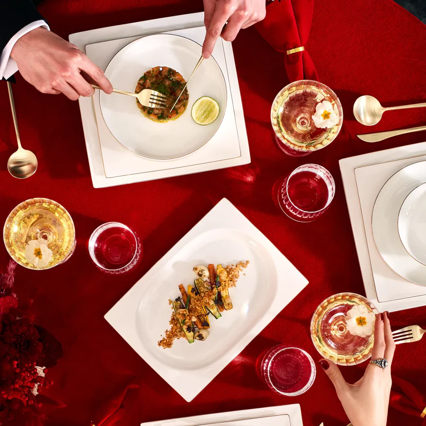 Karaca Red Carpet Collection Fine Pearl Extra Nish 62-Piece Dinner Set for 12 People, Platinum White, 153.03.08.4326 3 Karaca Red Carpet Collection Fine Pearl Extra Nish 62-Piece Dinner Set for 12 People, Platinum White, 153.03.08.4326 - Image 3