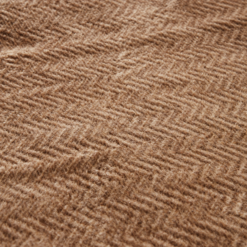 Alternative view of Karaca Home Sandra Herringbone Double Cotton Blanket 200 × 220 cm – Brown, 200.22.05.0149