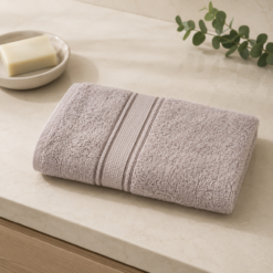Karaca Home Daily Soft Grey Face Towel – 50 × 90 cm, 200.20.01.0226