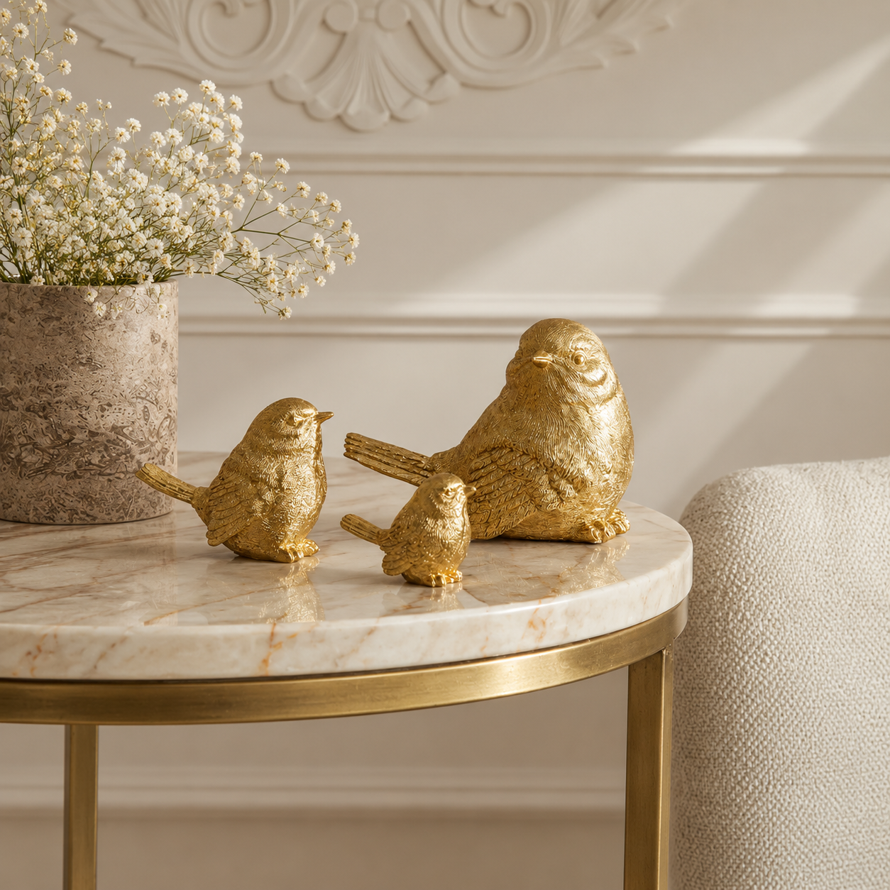 Karaca Home Decorative Gold Bird Sculpture – 14 cm, 153.09.01.6461 2 Karaca Home Decorative Gold Bird Sculpture – 14 cm, 153.09.01.6461 - Image 2
