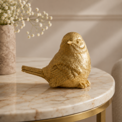 Karaca Home Decorative Gold Bird Sculpture – 14 cm, 153.09.01.6461