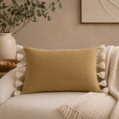 Karaca Home Arina Filled Mustard Cushion 55 cm, 153.09.01.6794