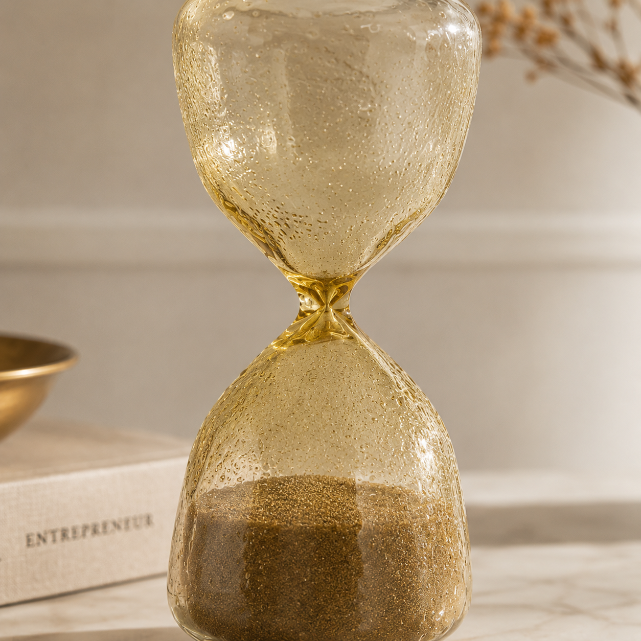 Karaca Home Trigon 10 Min Gold Hourglass, 153.09.01.8623 2 Karaca Home Trigon 10 Min Gold Hourglass, 153.09.01.8623 - Image 2