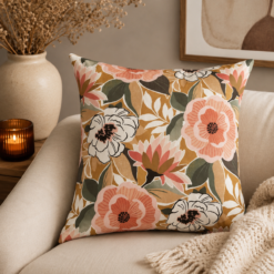 Karaca Home Fleur Patterned Cushion 40 x 40 cm, 200.22.14.0499