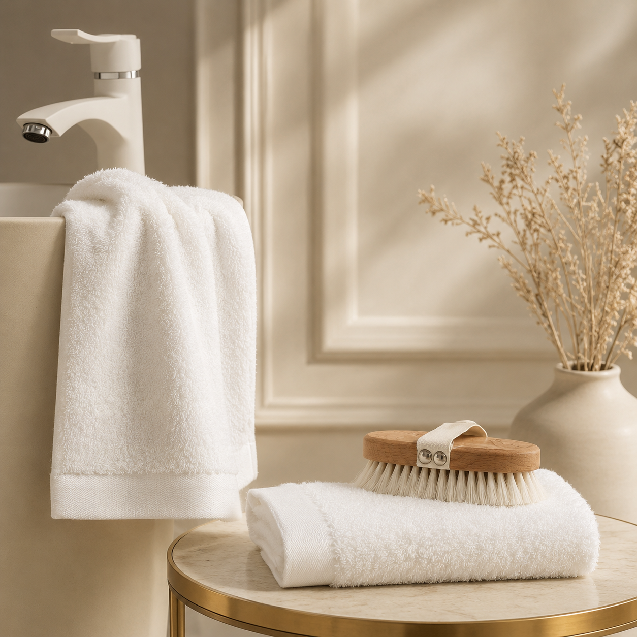 Karaca Home Paul 2-Piece Hand & Face Towel Set ? White, 8680214389140 1 Karaca Home Paul 2-Piece Hand & Face Towel Set ? White, 8680214389140