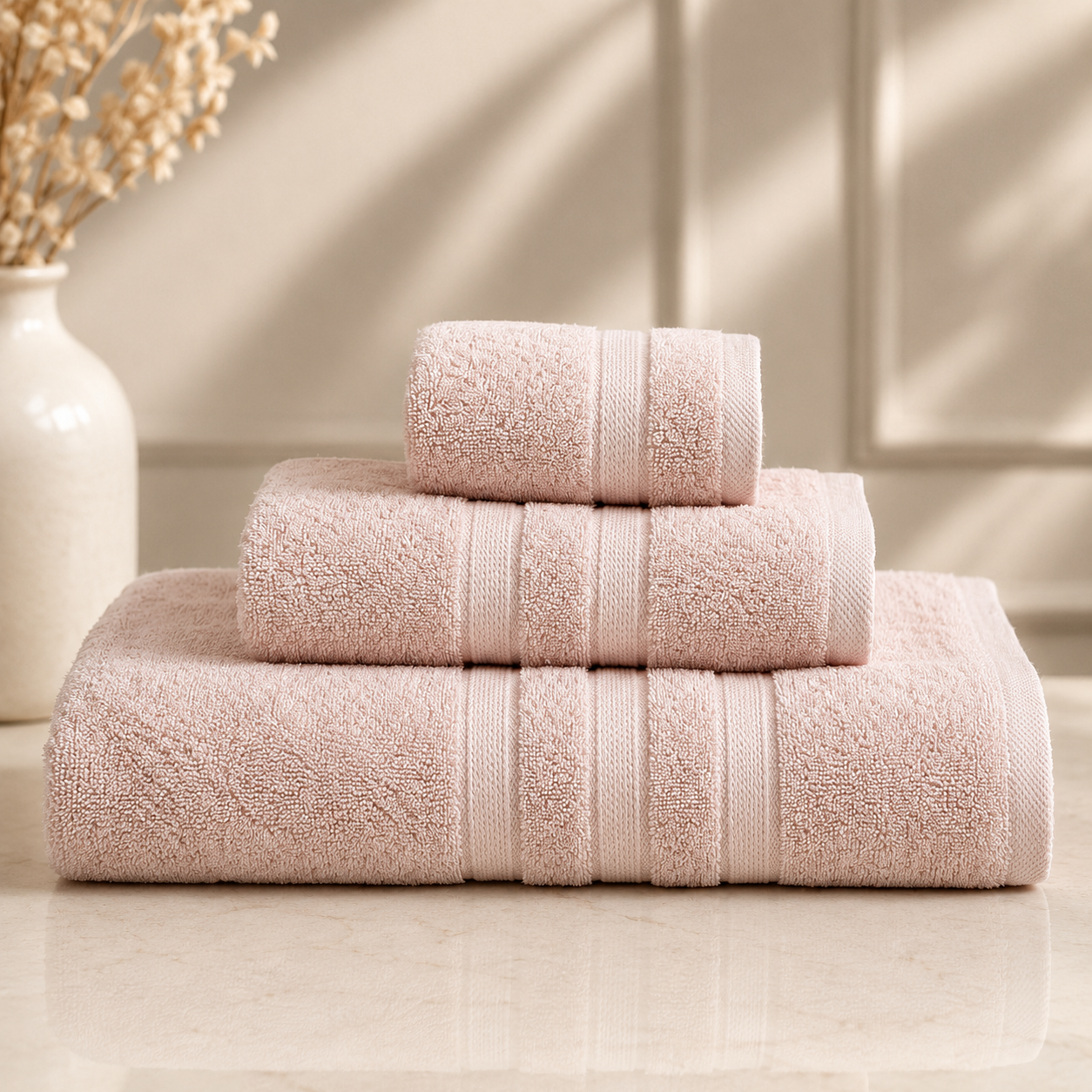 Karaca Home Comfort Touch Plain 100% Cotton Powder Towel 30 x 50 cm, 200.22.11.0096 1 Karaca Home Comfort Touch Plain 100% Cotton Powder Towel 30 x 50 cm, 200.22.11.0096