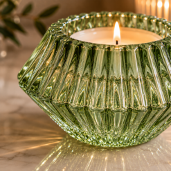 Alternative view of Karaca Home Pemy Green Double-Sided Candle Holder – 7 x 4 cm, 153.09.01.7026