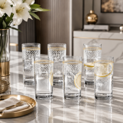 Alternative view of Karaca Block 6-Pack Soft Drink Glass Set , 153.09.01.8426