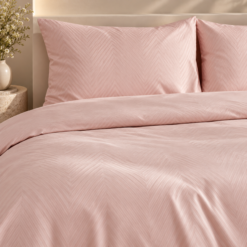Alternative view of Karaca Home Sion 100% Cotton Jacquard Satin King Size Duvet Cover Set - Powder, 200.22.12.0112