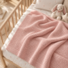 Karaca Home Little Honey Knitted Blanket 100 x 120 cm - Pink, 200.22.11.0083 - Image 3