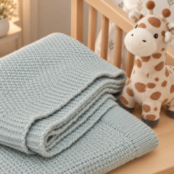 Alternative view of Karaca Home Little Honey Knitwear Blanket 100 x 120 cm - Mint, 200.22.11.0084