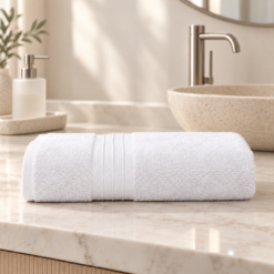 Karaca Home Aquasoft 100% Cotton Bath Towel – White | 85 × 150 cm, 200.20.01.0652