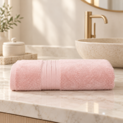 Karaca Home Aquasoft 100% Cotton Bath Towel – Powder Pink | 85 × 150 cm, 200.20.01.0655