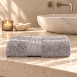 Karaca Home Aquasoft 100% Cotton Bath Towel – Light Grey | 85 × 150 cm, 200.20.01.0653