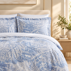 Alternative view of Karaca Home Hayley 100% Cotton Double Duvet Cover Set – Blue, 200.22.12.0045
