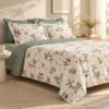 Karaca Home Dina 100% Cotton Double Duvet Cover Set – White Floral, 8680214366424 10 Karaca Home Dina 100% Cotton Double Duvet Cover Set – White Floral, 8680214366424 - Image 4