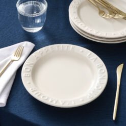 Alternative view of Karaca Amour Cake Set for 6 People, 22 cm – Elegant Ceramic Dessert Plate Set, 153.03.06.9662