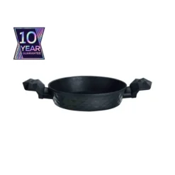 Karaca BioDiamond Non-Stick Induction Antibacterial Handle Shallow Stock Pot - 20 cm, Black, 153.03.08.0417
