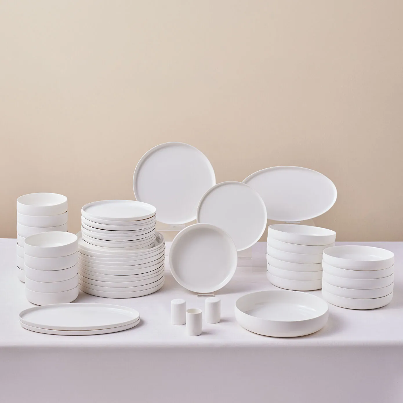 Karaca Earth Collection Matte Glaze 55-Piece Dinner Set for 12 People, 8683650346593 1 Karaca Earth Collection Matte Glaze 55-Piece Dinner Set for 12 People, 8683650346593