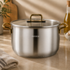 Karaca Gold Elegance 24 cm Stainless Steel Pot, 8683650326014 4 Karaca Gold Elegance 24 cm Stainless Steel Pot, 8683650326014 - Image 2
