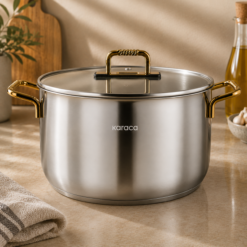 Alternative view of Karaca Gold Elegance 24 cm Stainless Steel Pot, 8683650326014