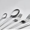Karaca Look 84-Piece 316+ Stainless Steel Cutlery Set for 12 People, Silver, 15.03.08.1399 13 153.03.08.1399 5