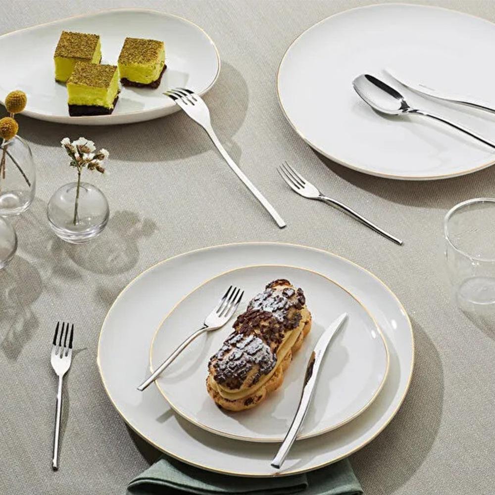 Karaca 316 Premium Dora Platinum 84-Piece Cutlery Set for 12 People, 153.03.08.1444 4 Karaca 316 Premium Dora Platinum 84-Piece Cutlery Set for 12 People, 153.03.08.1444 - Image 4