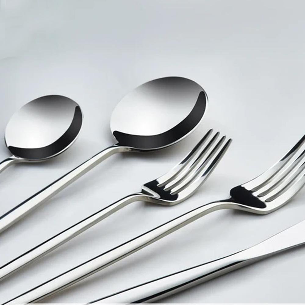 Karaca Mild 84-Piece 316+ Stainless Steel Cutlery Set for 12 People - Silver, 153.03.08.1817 6 Karaca Mild 84-Piece 316+ Stainless Steel Cutlery Set for 12 People - Silver, 153.03.08.1817 - Image 6