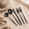 Karaca Orion 30-Piece Cutlery Set for 6 People – Black, 153.03.08.1906