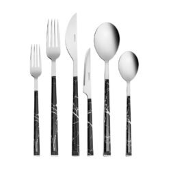 Karaca Leda 36-Piece Cutlery Set for 6 people - Black , 153.03.08.4618